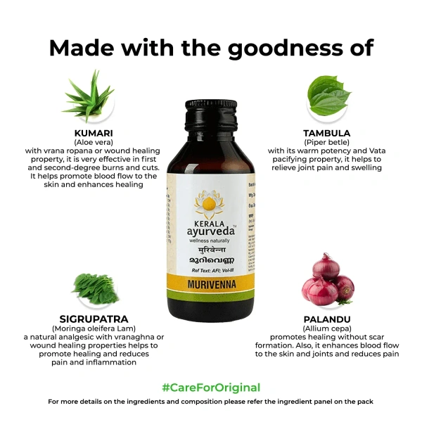 KERALA AYURVEDA Murivenna  Oil - Kerala - 200ml