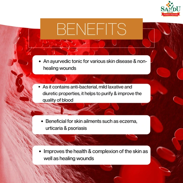 SANDU BROTHERS Maha Manjishtadi Kadha - Sandu  - 450Ml