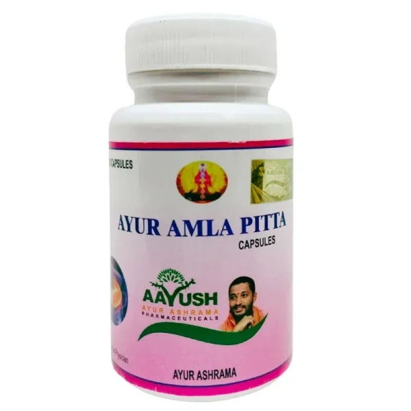 AYUR ASHRAMA PHARMACEUTICALS Ayur Amla Pitta Capsule - Ayur Ashrama - 60Capsule