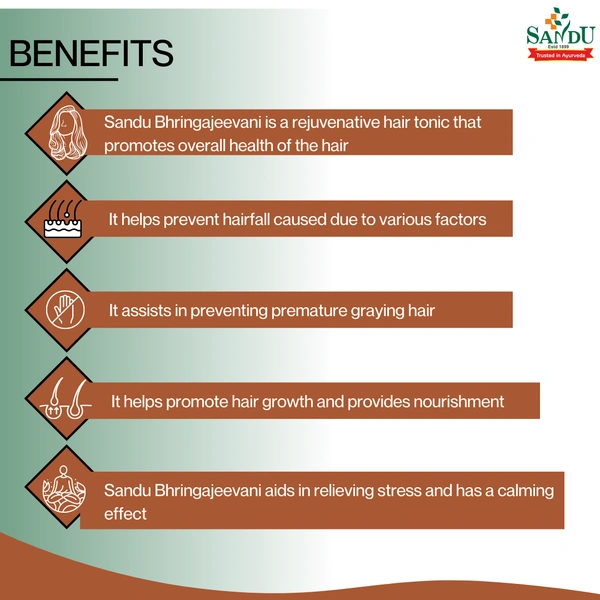 SANDU BROTHERS Bhringajeevani - Sandu  - 450Ml