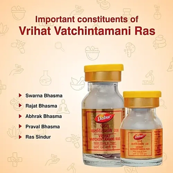 DABUR INDIA LIMITED Vrihat Vatchiniamani Ras(Gold) - Dabur  - 30Tablet