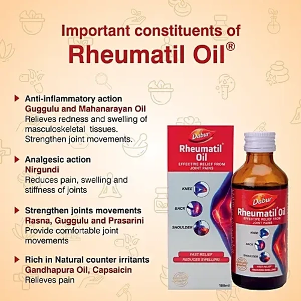 DABUR INDIA LIMITED Rheumatil Oil - Dabur  - 100Ml