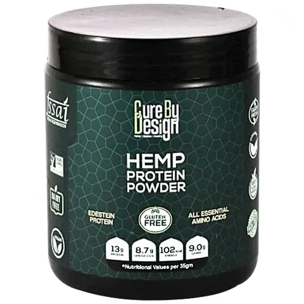CURE BY DESIGN Hemp Protien Powder  - Cure By Design - 250gm