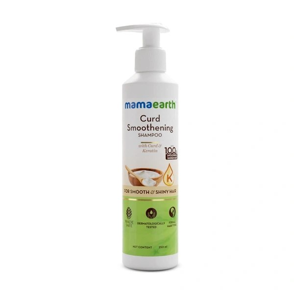 MAMA EARTH Curd Smoothening Shampoo - Mama Earth - 250Ml