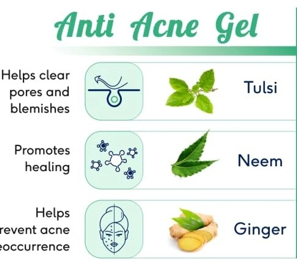 SRI SRI AYURVEDA Anti Acne Gel - Sri Sri - 10Gm
