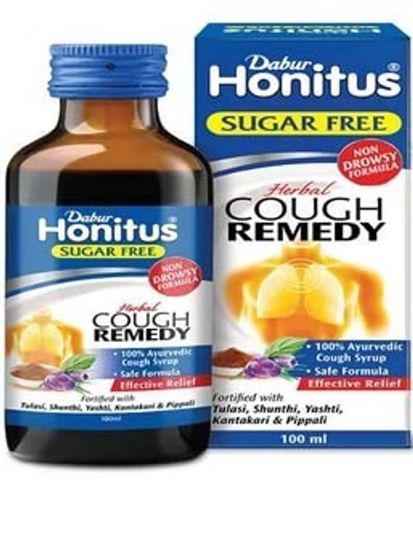 DABUR INDIA LIMITED Honitus Cough Remedy Sugar Free  - Dabur - 120ml