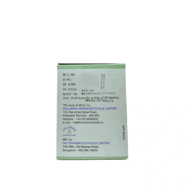SOLUMIKS HERBACEUTICALS Nirocil Tablet - Solumik - 30 Tablets