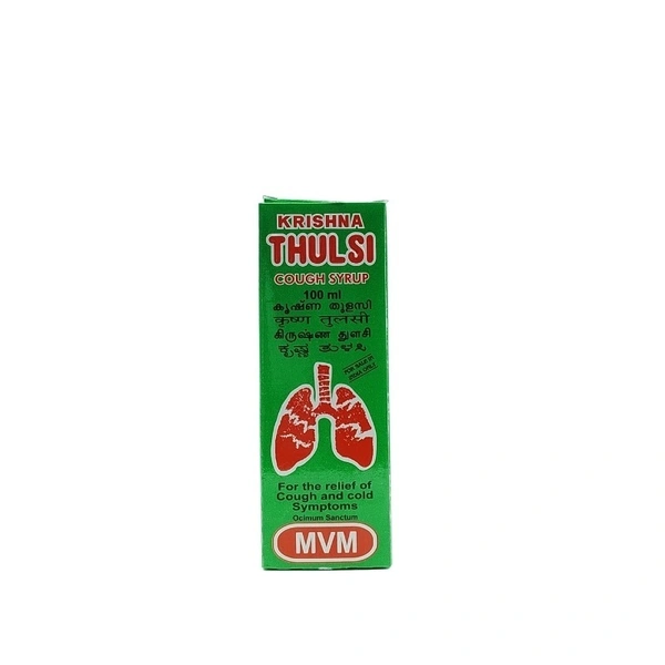 MVM AYURVEDIC Krishna Thulsi Cough Syrup - Mvm - 100Ml