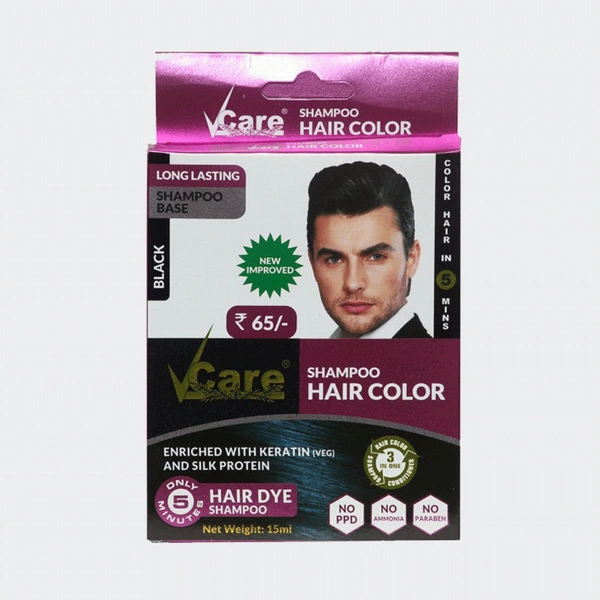 V CARE HERBAL CONCEPTS Shampoo Hair Care Black - V Care - 25Ml