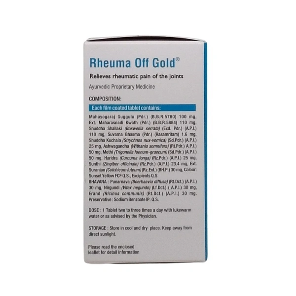 UNJHA Rheuma Off Gold Tablet - Unjha - 30 Tablets
