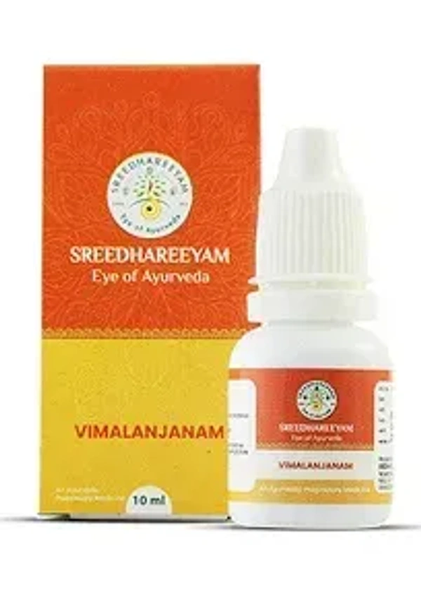 SREEDHAREEYAM Vimalanjam Eye Drops - Shreedhareeyam - 10Ml