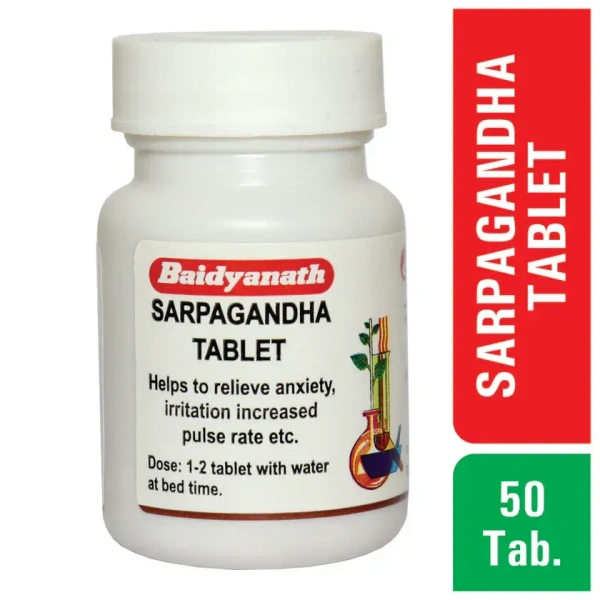 BAIDYANATH Sarpagandha Tablet - Baidyanath - 50Tablet