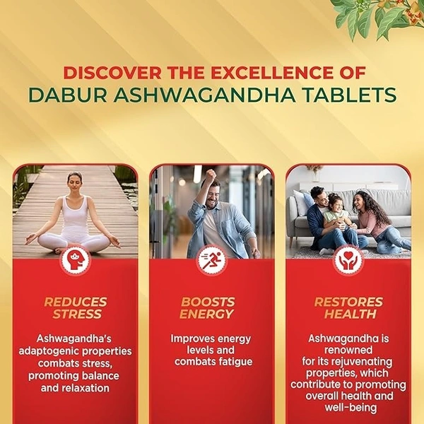 DABUR INDIA LIMITED Ashwagandha Tablet - Dabur - 60Tablet