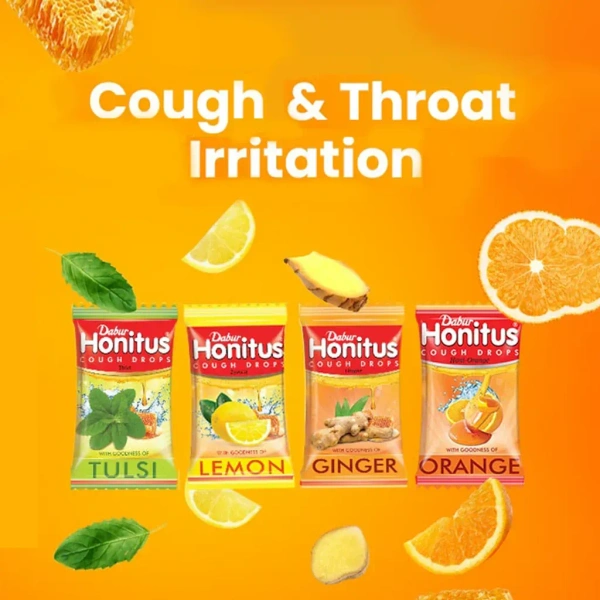 DABUR INDIA LIMITED Honitus Cough Drops Ginger - Dabur  - 100Tablet
