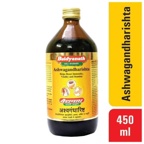 BAIDYANATH  Ashwagandharishta - Baidyanath - 450Ml