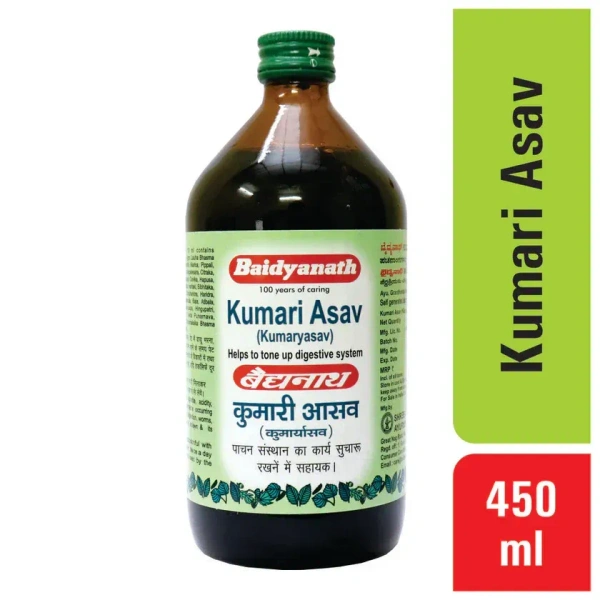 BAIDYANATH  Kumari Asava - Baidyanath - 450Ml