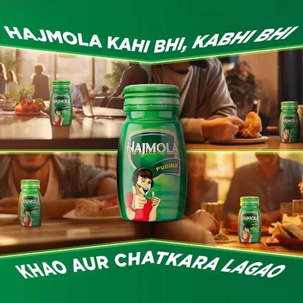 DABUR INDIA LIMITED Hajmola Pudina Tablet - Dabur  - 120Tablet