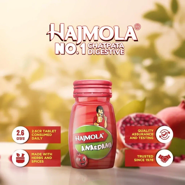 DABUR INDIA LIMITED Hajmola Anardhan Tablet - Dabur  - 120Tablet