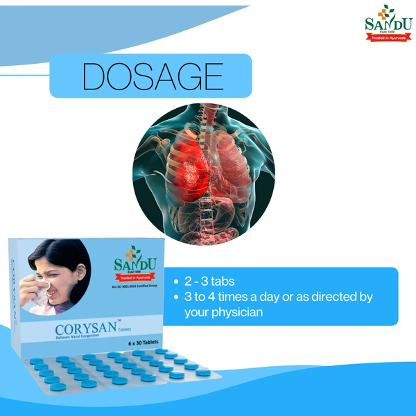 SANDU BROTHERS Corysan Tablet - Sandu  - 30 Tablets