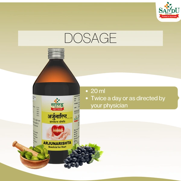 SANDU BROTHERS Arjunarishta - Sandu  - 450Ml