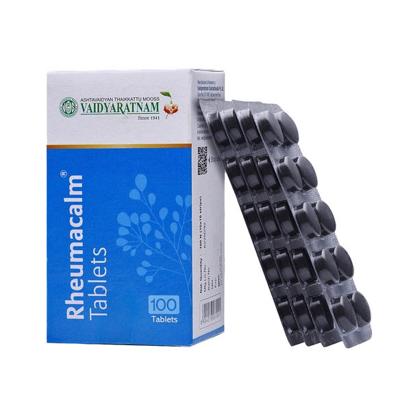 VAIDYARATHNAM Rheumacalm Tablet - Vaidyaratnam - 10 Tablets