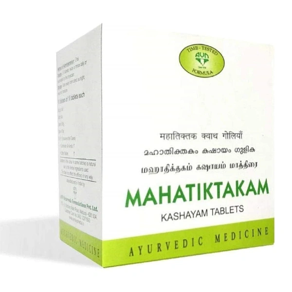 AVN AYURVEDA FORMULA Mahatiktakam Kashayam Tablet - Avn Ayurveda - 100Tablet