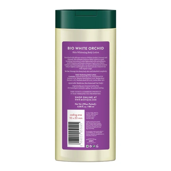 BIOTIQUE White Orchid Brightening Body Lotion - Biotique - 180ml