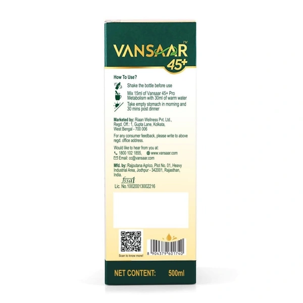 Vansaar Pro Metabolism  - Vansaar - 500Ml