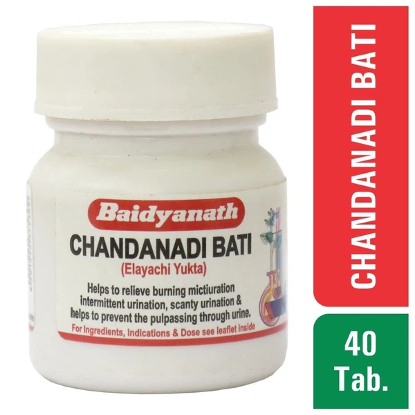 BAIDYANATH Chandanadi Bati - Baidyanath - 40Tablet