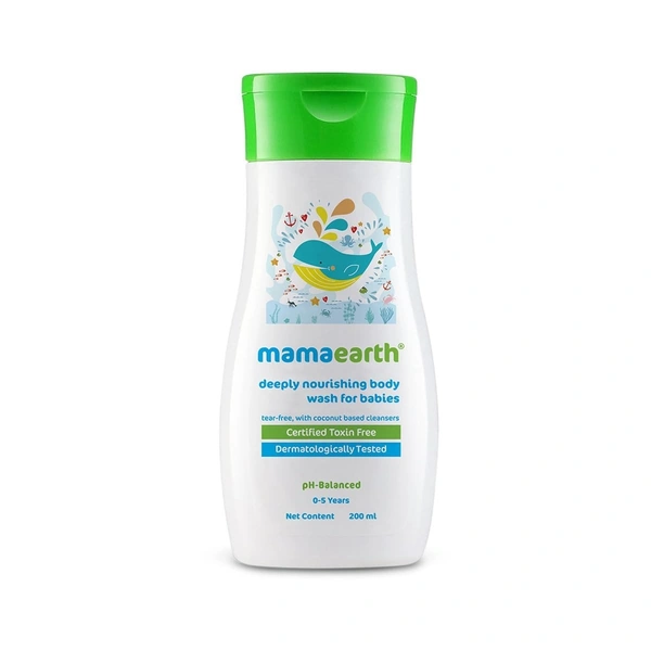 MAMA EARTH Deeply Nourishing Body Wash For Babies - Mama Earth - 200ml