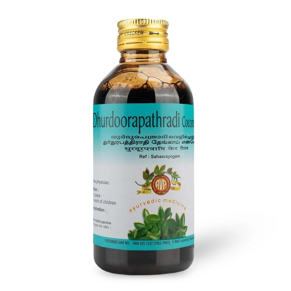 THE ARYA VAIDYA PHARMACY Dhurdhoorapatradi Coconut Oil - AVP - 200Ml
