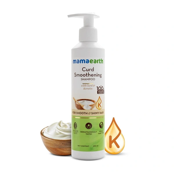 MAMA EARTH Curd Smoothening Shampoo - Mama Earth - 250Ml