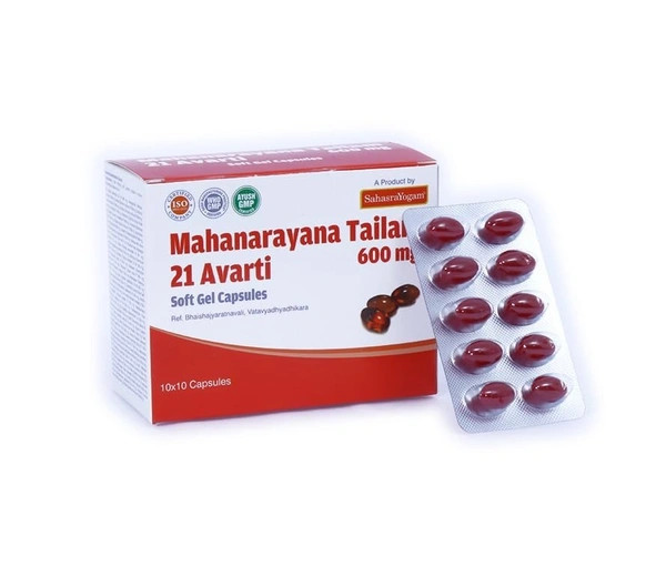 SAHASRAYOGAM Mahanarayana Tailam Capsules - SAHASRAYOGAM - 100Capsule