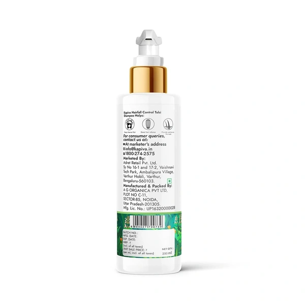 KAPIVA Tulsi Anti-Hairfall Shampoo - Kapiva - 200ml