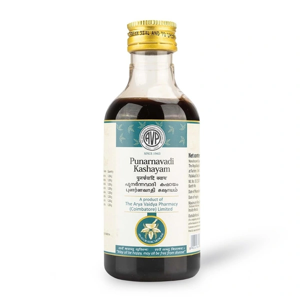 THE ARYA VAIDYA PHARMACY Punarnavadi Kashayam - AVP - 200Ml