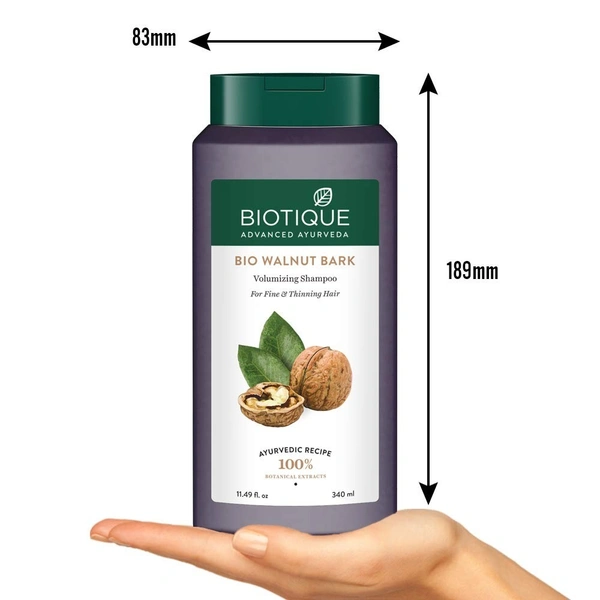 BIOTIQUE Walnut volume & bounce shampoo and conditioner- Biotique - 340ml