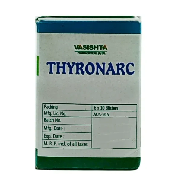 VASISHTA PHARMA Thyronarc Tablet - Vasishta - 10 Tablets