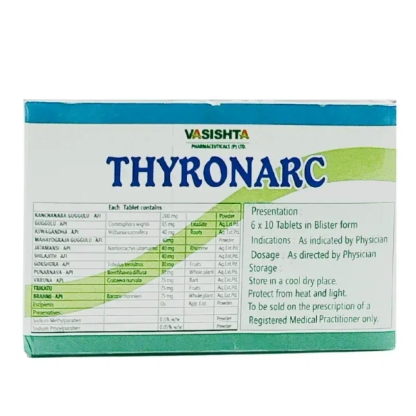 VASISHTA PHARMA Thyronarc Tablet - Vasishta - 10 Tablets