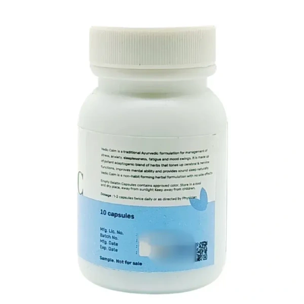 VEDIC BIO LABS PVT LTD Vedic Calm Capsule - Vedic  - 30 Capsules