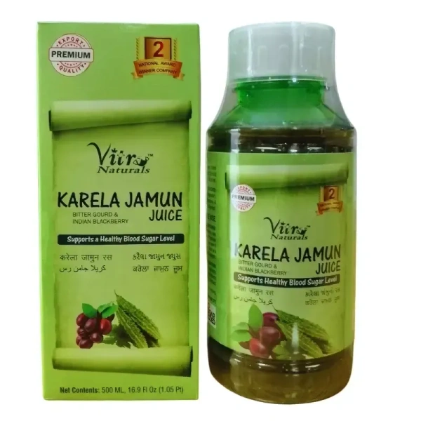 VITROMED HEALTHCARE Karela Jamun Juice - Vitromed - 500Ml