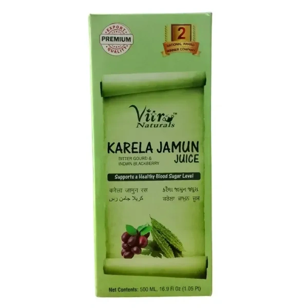 VITROMED HEALTHCARE Karela Jamun Juice - Vitromed - 500Ml
