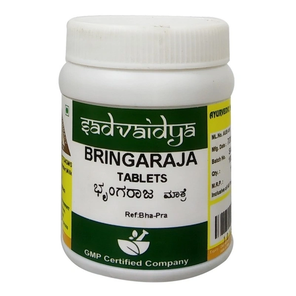 SADVAIDYASALA PRIVATE Bhringaraja Tablet - Sadvaidya - 100 Tablets