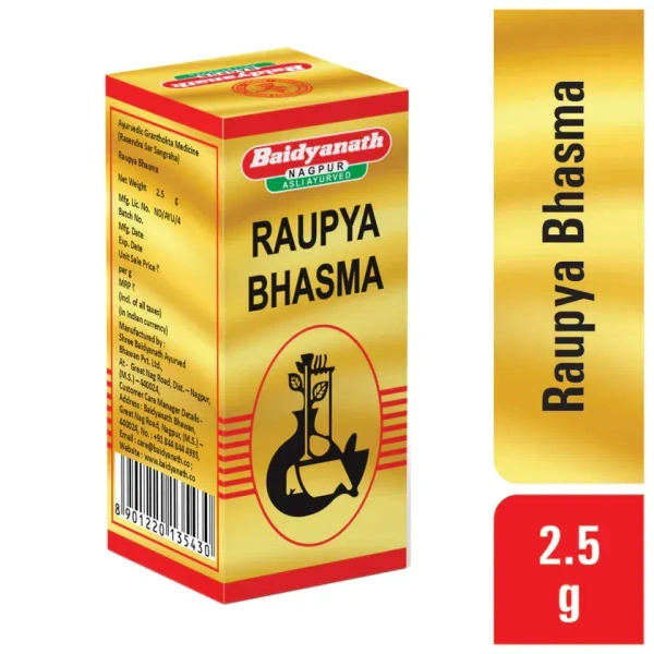 BAIDYANATH  Raupya Bhasma - Baidyanath - 2.5Gm