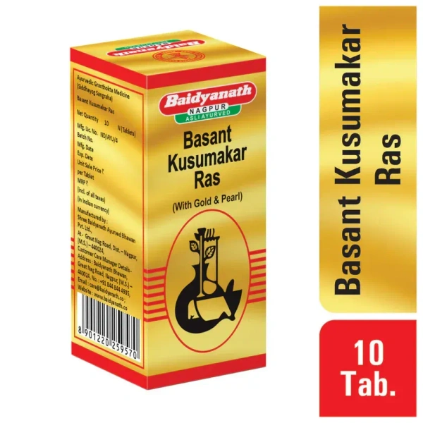 BAIDYANATH  Basant Kusmakar Ras(Gold) - Baidyanath - 30Tablet