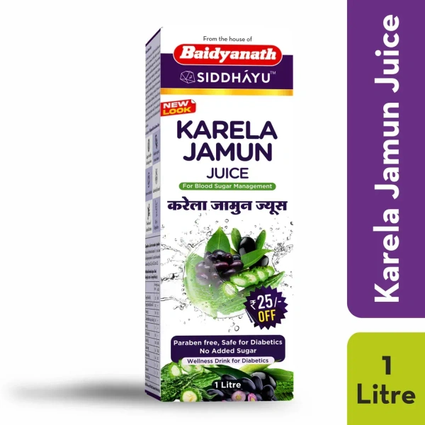 BAIDYANATH Karela Jamun Juice - Baidyanath - 1L