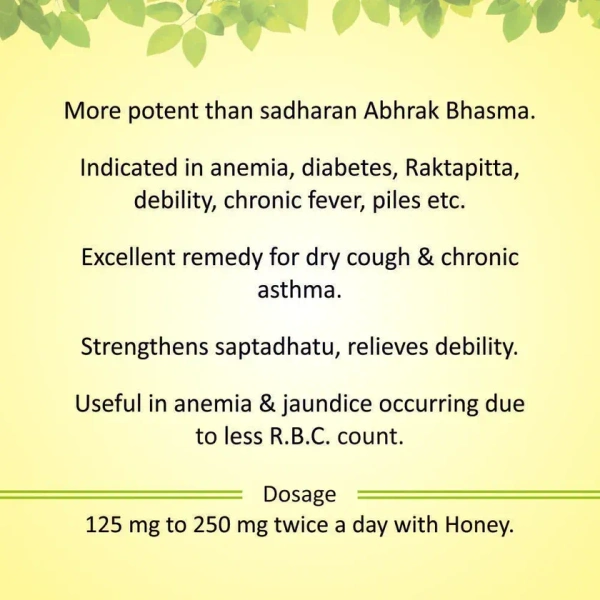 BAIDYANATH  Abhrak Bhasma - Baidyanath - 10g