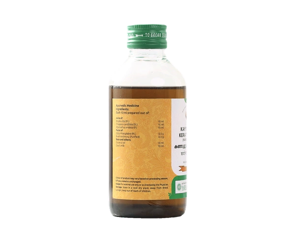 VAIDYARATHNAM Kayyonyadi Kera Tail - Vaidyaratnam - 200Ml