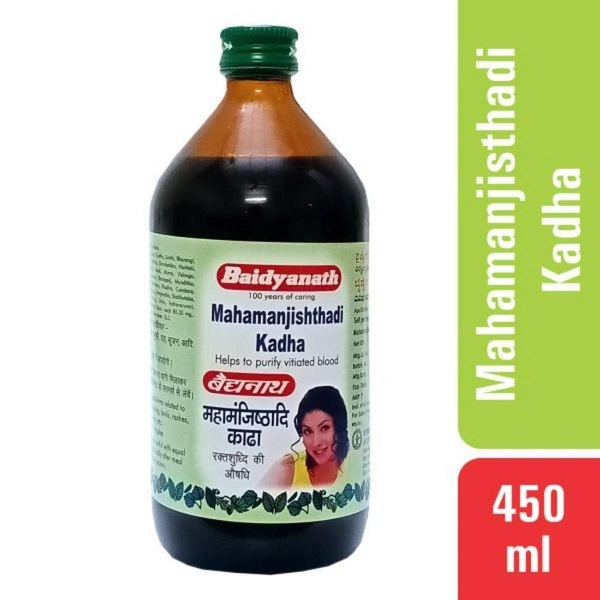 BAIDYANATH  Maha Manjishthadi Kadha - Baidyanath - 450Ml