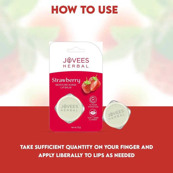 JOVEES HERBAL CARE Strawberry Lip Balm - Jovees  - 8G
