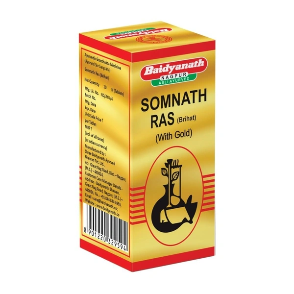 BAIDYANATH  Somnath Ras(Gold) - Baidyanath - 10Tablet